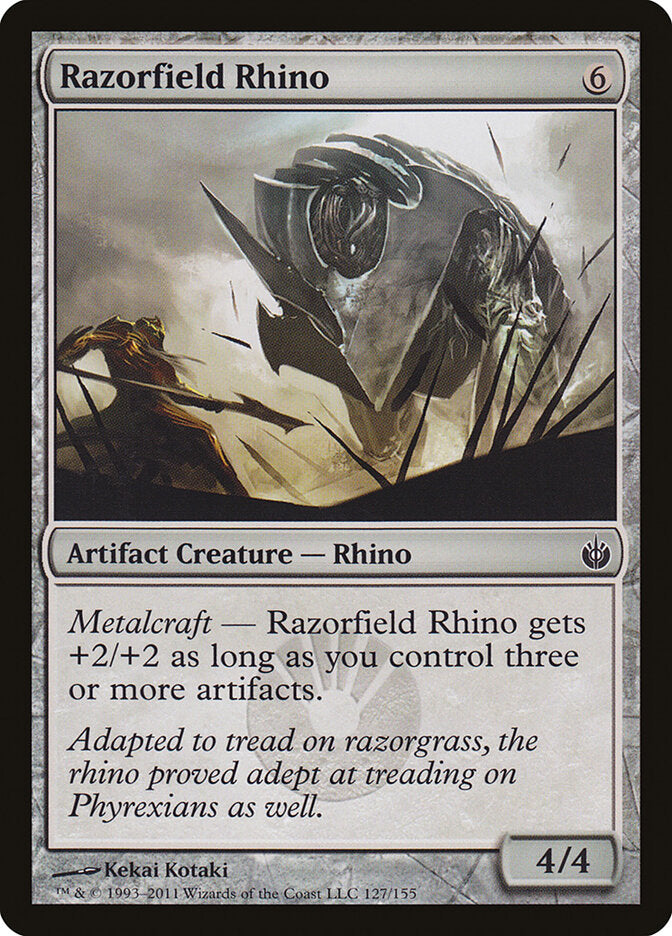 Razorfield Rhino (127) - Mirrodin Besieged (MBS)