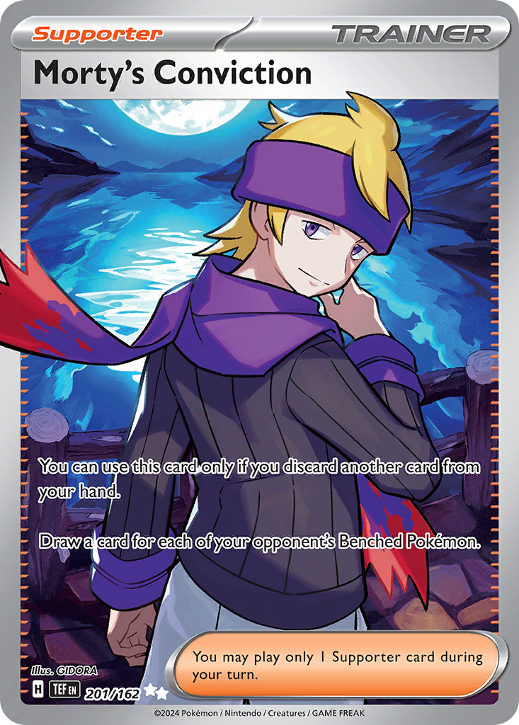 Morty's Conviction (201/162) - [Full Art] Temporal Forces (TEF)