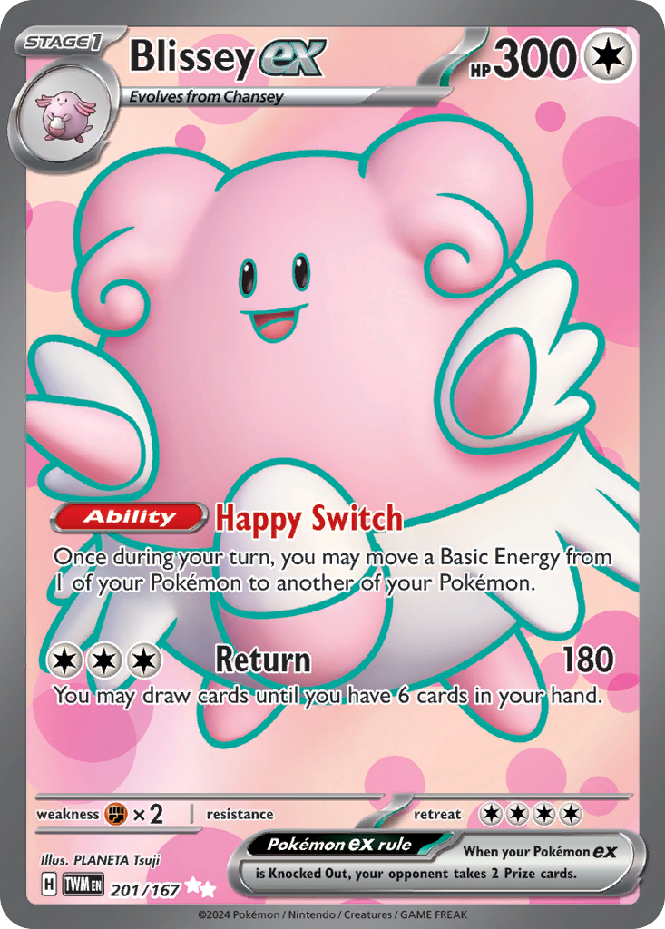 Blissey ex (201/167) - [Full Art] Twilight Masquerade (TWM)