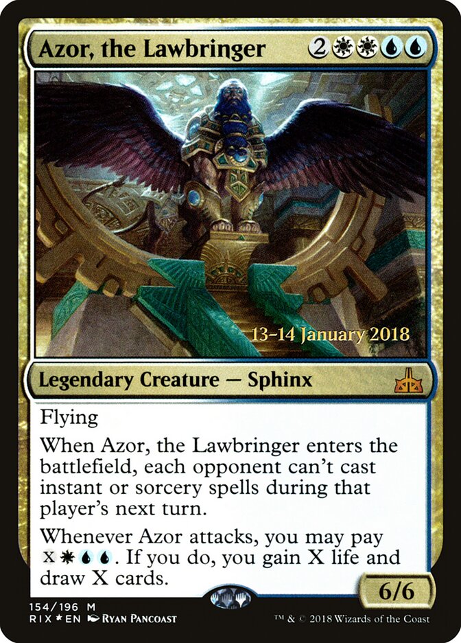 Azor, the Lawbringer (154s) - Rivals of Ixalan Promos (PRIX)