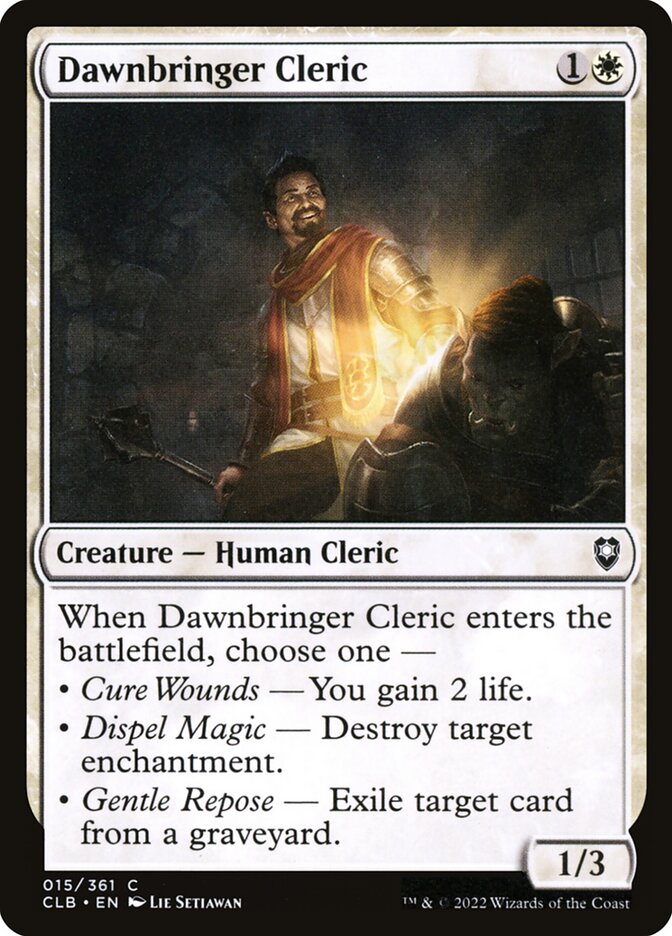 Dawnbringer Cleric (15) - Commander Legends: Battle for Baldur's Gate (CLB)