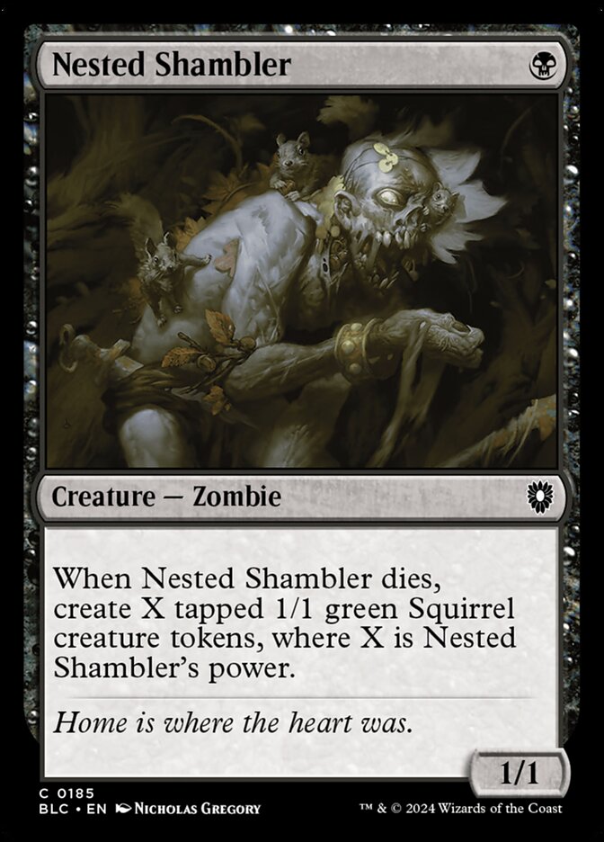 Nested Shambler (185) - Bloomburrow Commander (BLC)