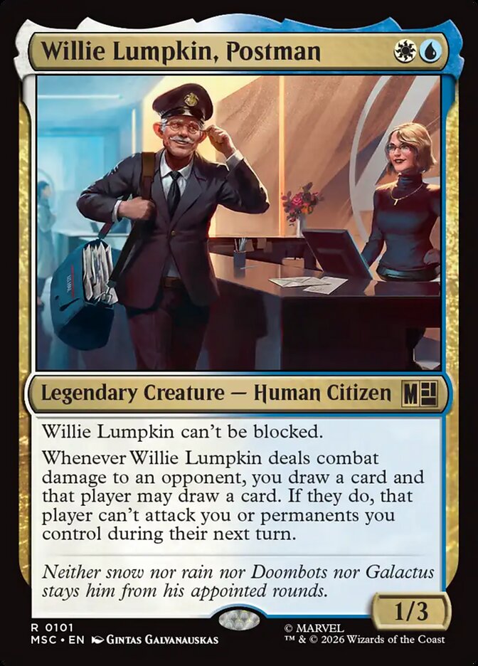 Willie Lumpkin, Postman (101) - Marvel Super Heroes Commander (MSC)