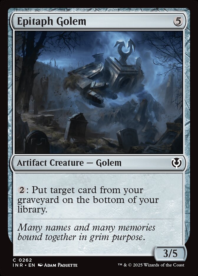 Epitaph Golem - [Foil] Innistrad Remastered (INR)