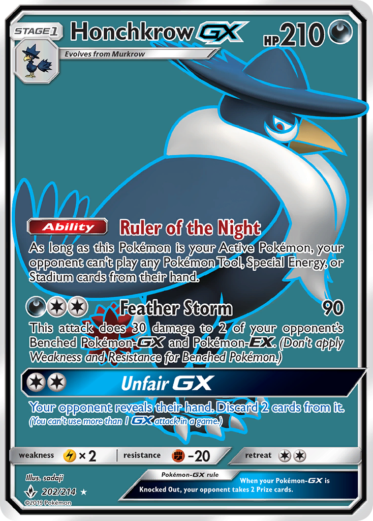 Honchkrow-GX (202/214) - [Full Art] Unbroken Bonds (UNB)