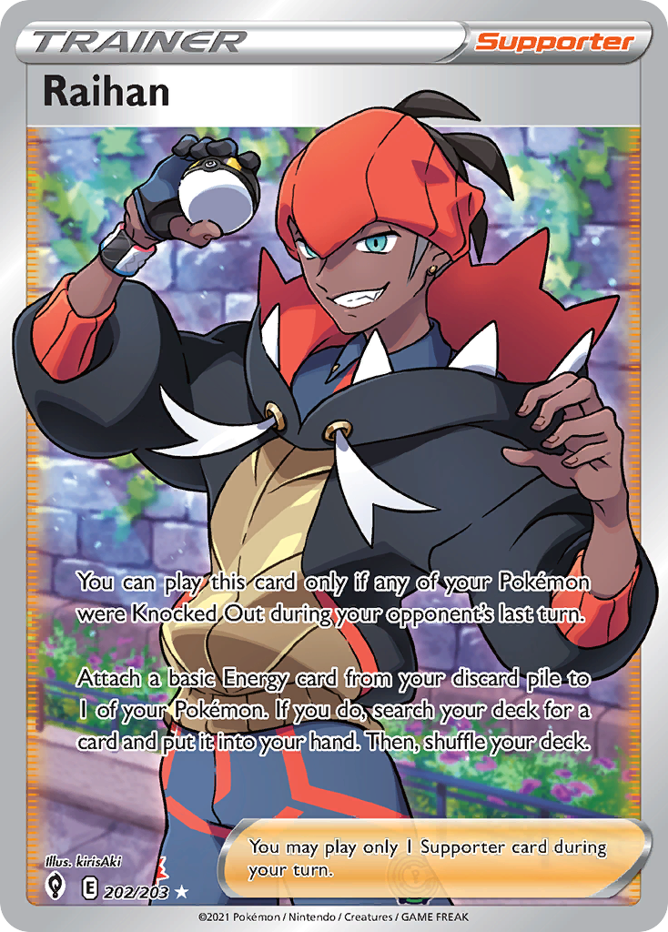 Raihan (202/203) - [Full Art] Evolving Skies (EVS)