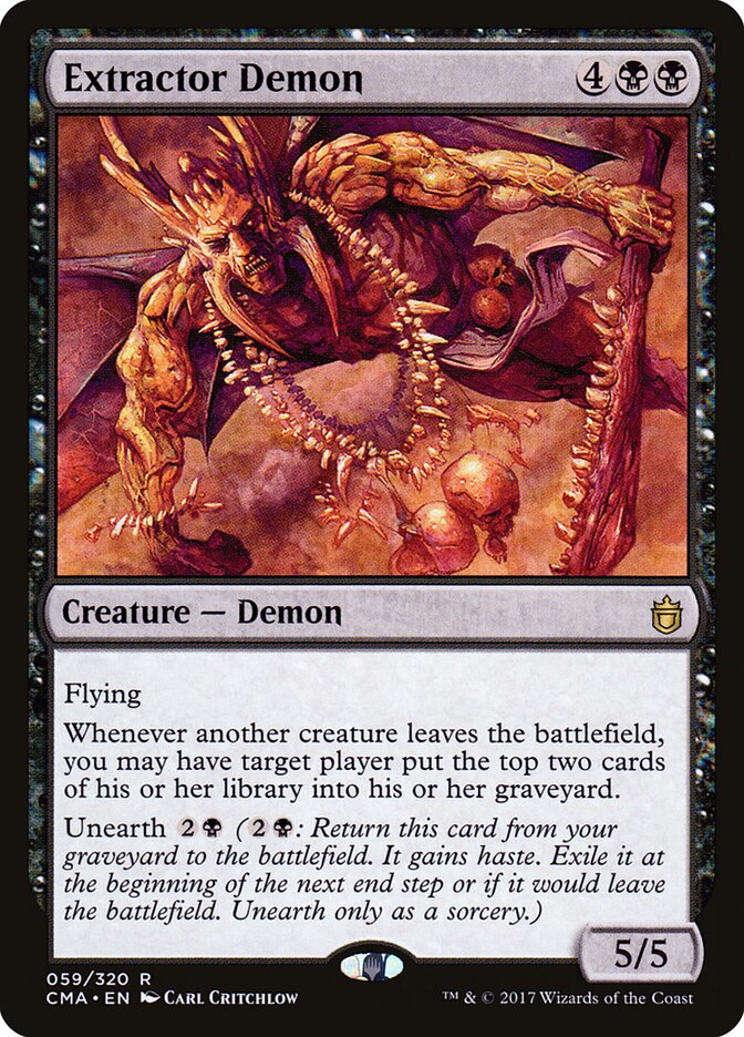 Extractor Demon (59) - Commander Anthology (CMA)
