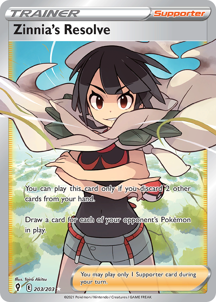 Zinnia's Resolve (203/203) - [Full Art] Evolving Skies (EVS)