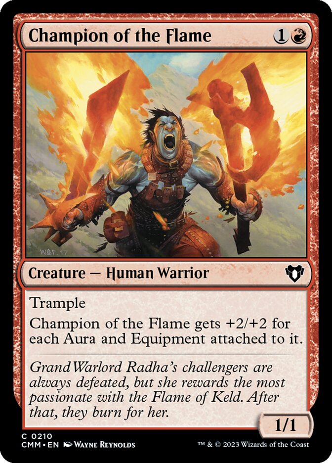 Champion of the Flame (210) - Commander Masters (CMM)