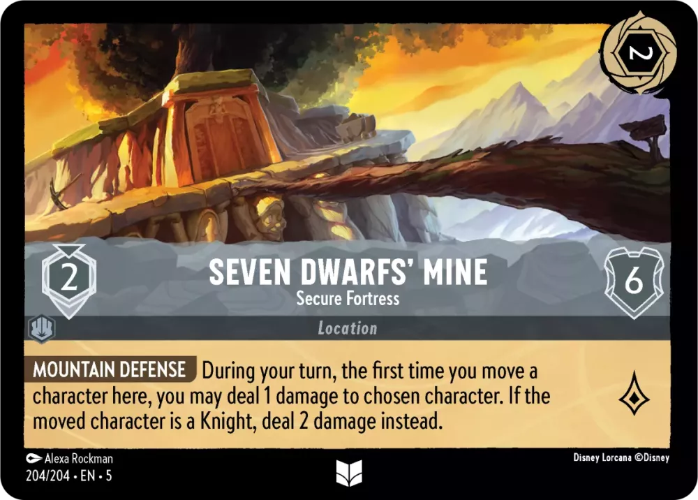 Seven Dwarfs' Mine - Secure Fortress - [Foil] Shimmering Skies (5)