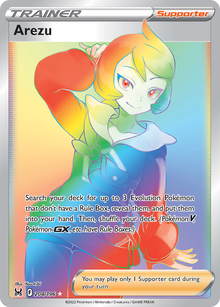 Arezu (204/196) - [Rainbow Holo] Lost Origin (LOR)