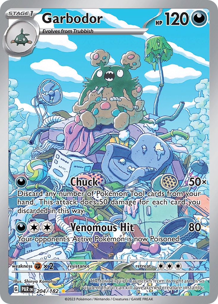 Garbodor (204/182) - [Illustration Rare] Paradox Rift (PAR)