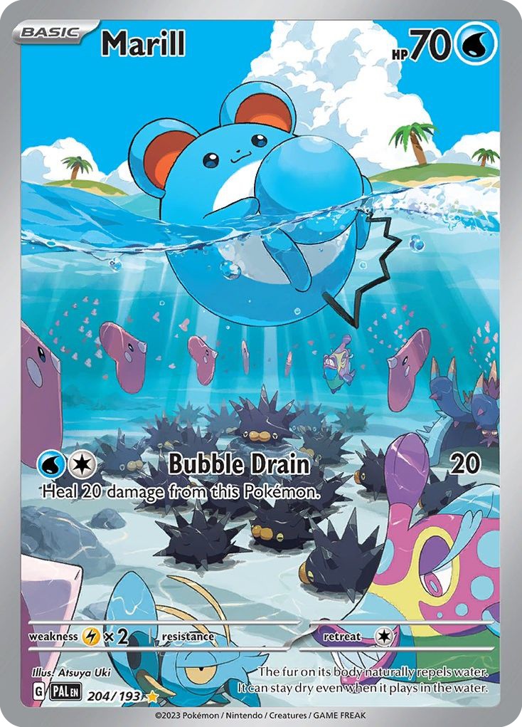 Marill (204/193) - [Illustration Rare] Paldea Evolved (PAL)