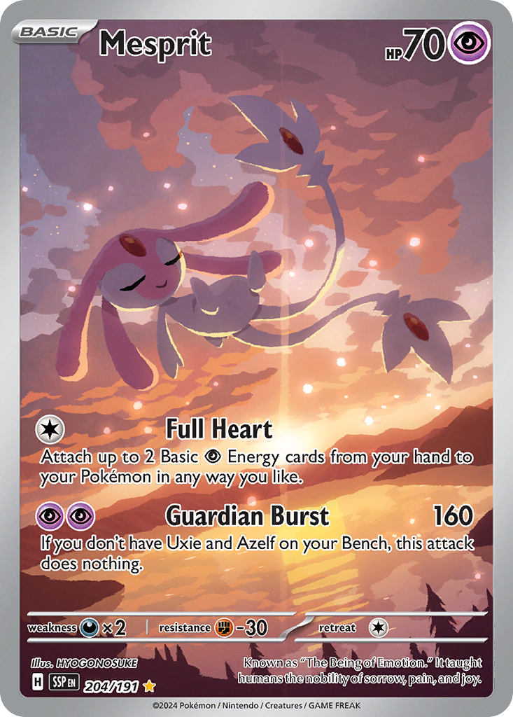 Mesprit (204/191) - [Illustration Rare] Surging Sparks (SSP)