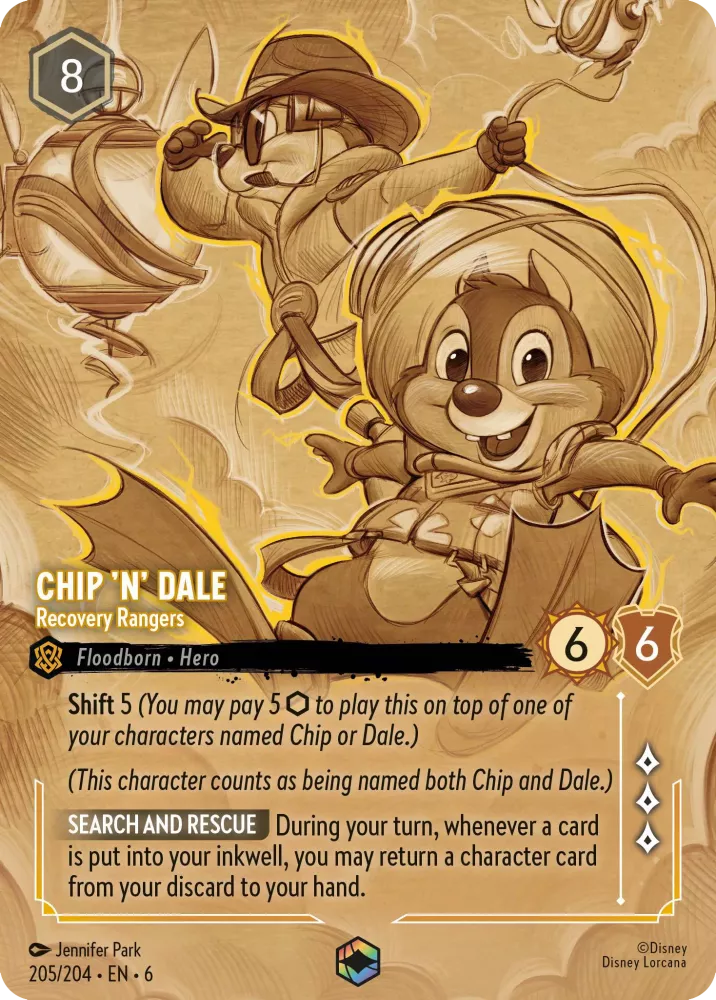 Chip 'n' Dale - Recovery Rangers - [Foil, Enchanted] Azurite Sea (6)