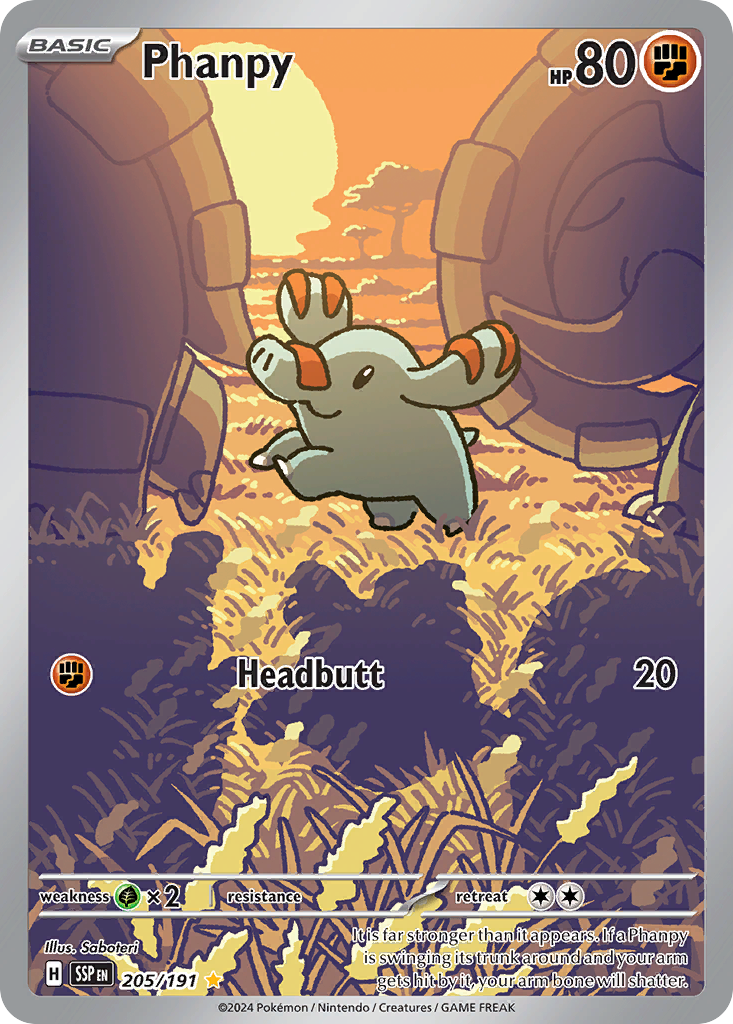 Phanpy (205/191) - [Illustration Rare] Surging Sparks (SSP)