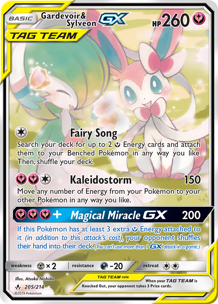 Gardevoir & Sylveon-GX (205/214) - [Full Art] Unbroken Bonds (UNB)
