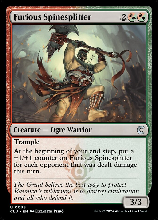 Furious Spinesplitter (33) - Ravnica: Clue Edition (CLU)