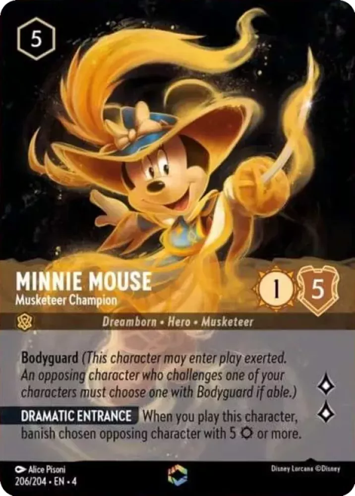 Minnie Mouse - Musketeer Champion - [Foil, Enchanted] Ursula's Return (4)