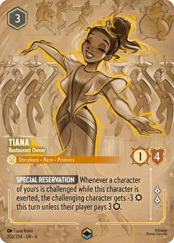 Tiana - Restaurant Owner - [Foil, Enchanted] Azurite Sea (6)