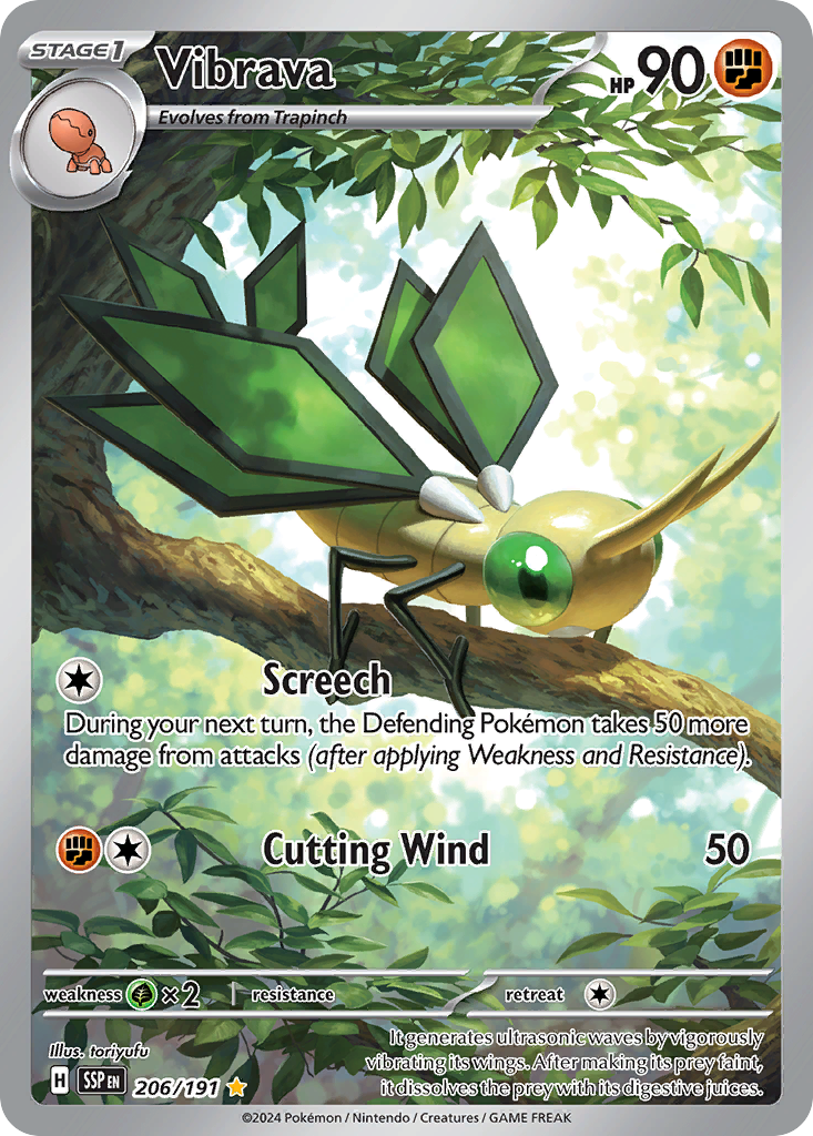 Vibrava (206/191) - [Illustration Rare] Surging Sparks (SSP)