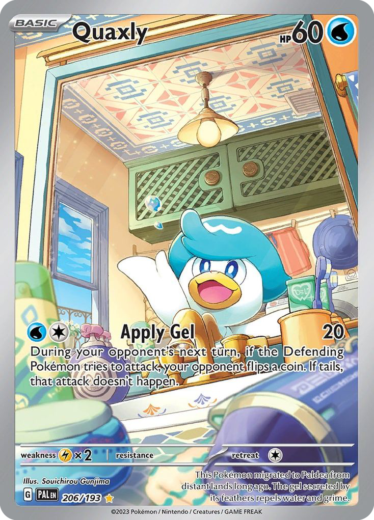 Quaxly (206/193) - [Illustration Rare] Paldea Evolved (PAL)