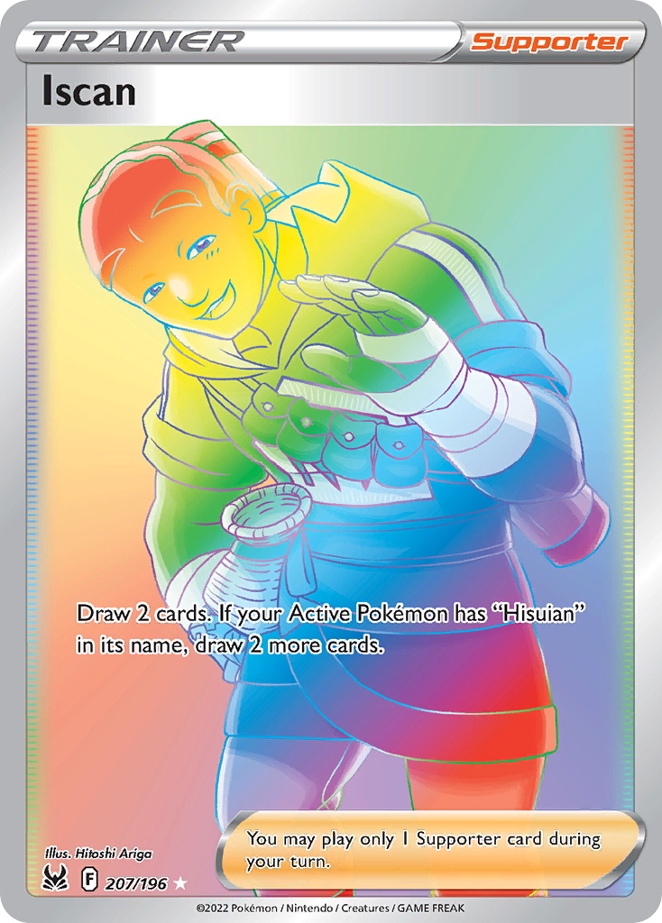Iscan (207/196) - [Rainbow Holo] Lost Origin (LOR)