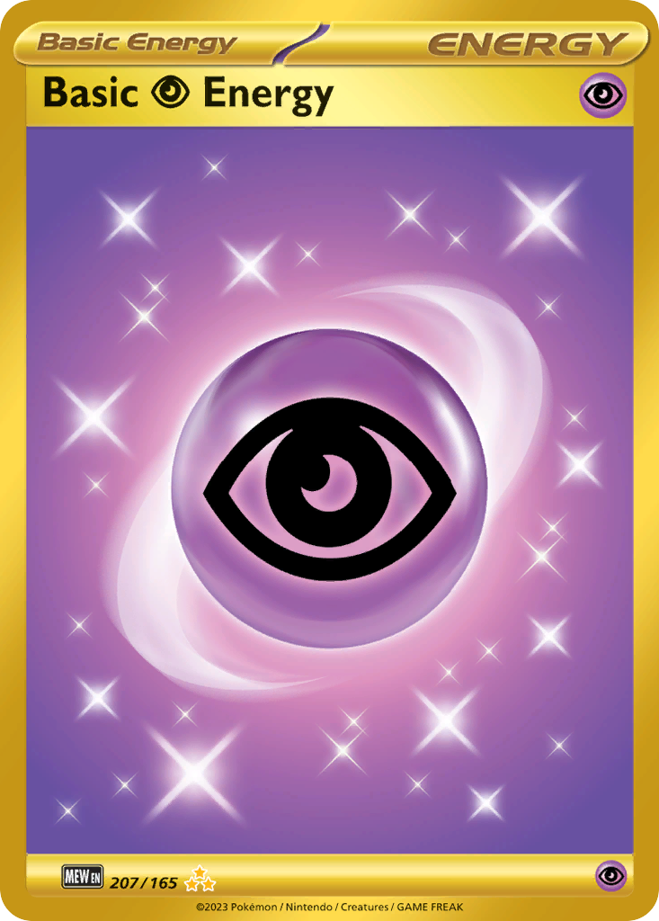 holographic energy card 151 Pokemon - Holo Set Violet 151 Type 151 holo energy double swirl
