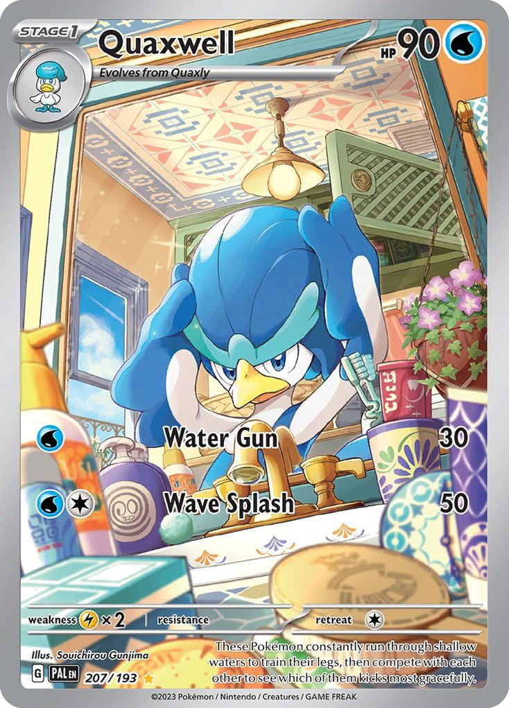 Quaxwell (207/193) - [Illustration Rare] Paldea Evolved (PAL)