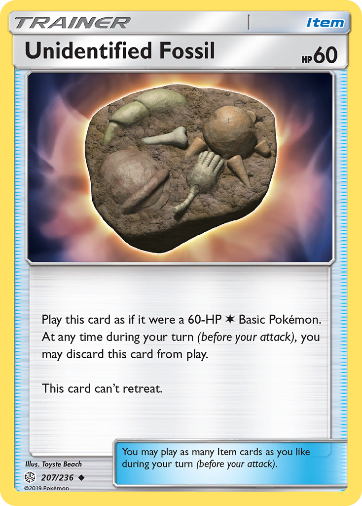 Unidentified Fossil (207/236) - [Reverse Holo] Cosmic Eclipse (CEC)