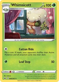 Whimsicott (6) - SWSH01: Sword & Shield Base Set (SWSH01)