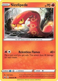 Sizzlipede (38) - SWSH01: Sword & Shield Base Set (SWSH01)