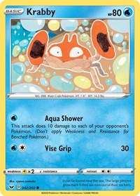 Krabby (42) - SWSH01: Sword & Shield Base Set (SWSH01)