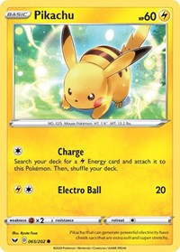 Pikachu (65) - SWSH01: Sword & Shield Base Set (SWSH01)