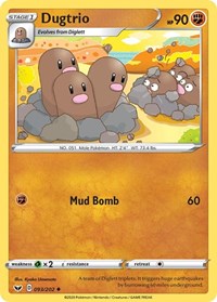 Dugtrio (93) - SWSH01: Sword & Shield Base Set (SWSH01)