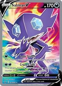 Sableye V Full Art (194) - SWSH01: Sword & Shield Base Set (SWSH01)