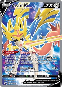 Zacian V Full Art (195) - SWSH01: Sword & Shield Base Set (SWSH01)