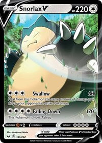 Snorlax V (141) - SWSH01: Sword & Shield Base Set (SWSH01)