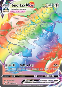 Snorlax VMAX Secret (206) - SWSH01: Sword & Shield Base Set (SWSH01)