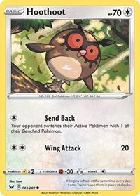 Hoothoot (143) - SWSH01: Sword & Shield Base Set (SWSH01)
