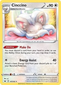 Cinccino (147) - SWSH01: Sword & Shield Base Set (SWSH01)