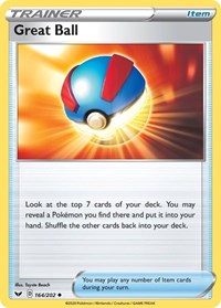 Great Ball (164) - SWSH01: Sword & Shield Base Set (SWSH01)