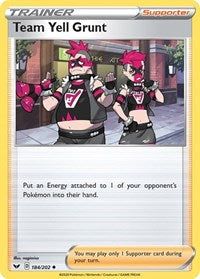 Team Yell Grunt (184) - SWSH01: Sword & Shield Base Set (SWSH01)