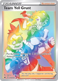 Team Yell Grunt Secret (210) - SWSH01: Sword & Shield Base Set (SWSH01)