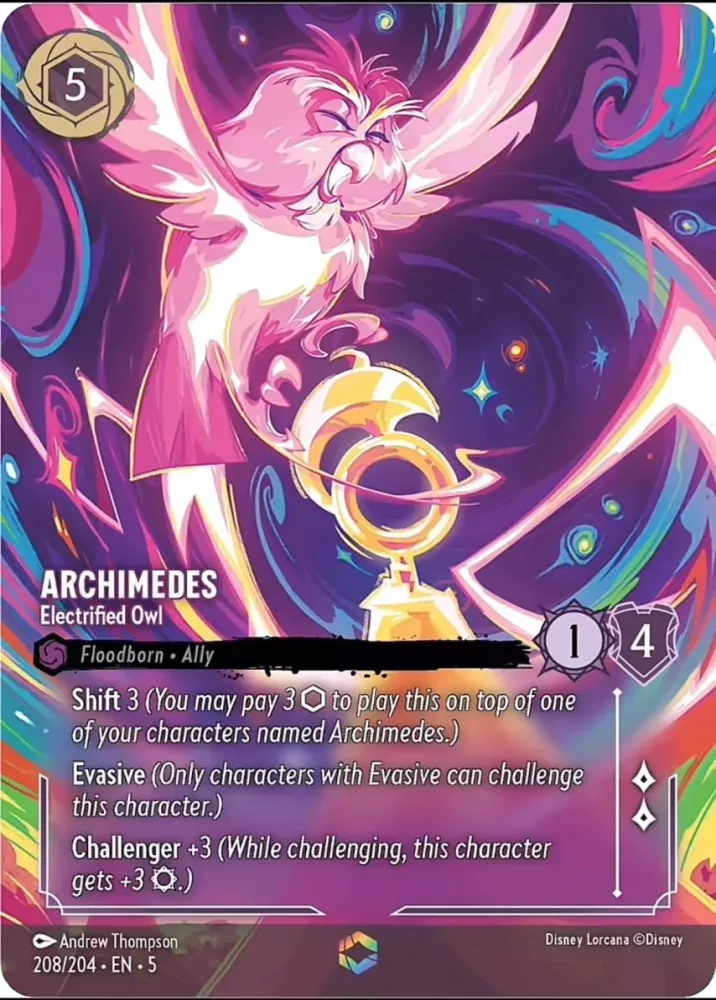 Archimedes - Electrified Owl - [Foil, Enchanted] Shimmering Skies (5)