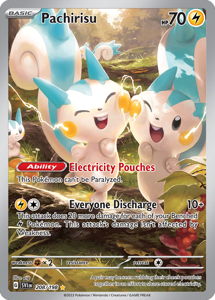 Pachirisu (208/198) - [Illustration Rare] Scarlet & Violet (SVI)