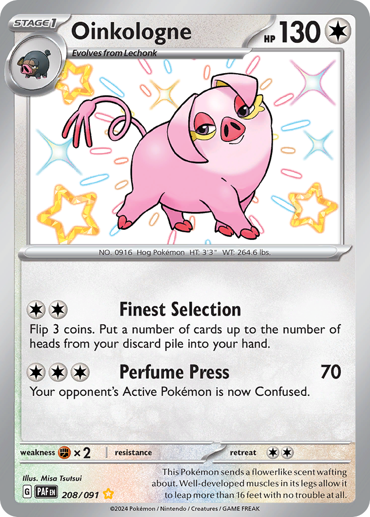 Oinkologne (208/91) - [Shiny Holo] Paldean Fates (PAF)