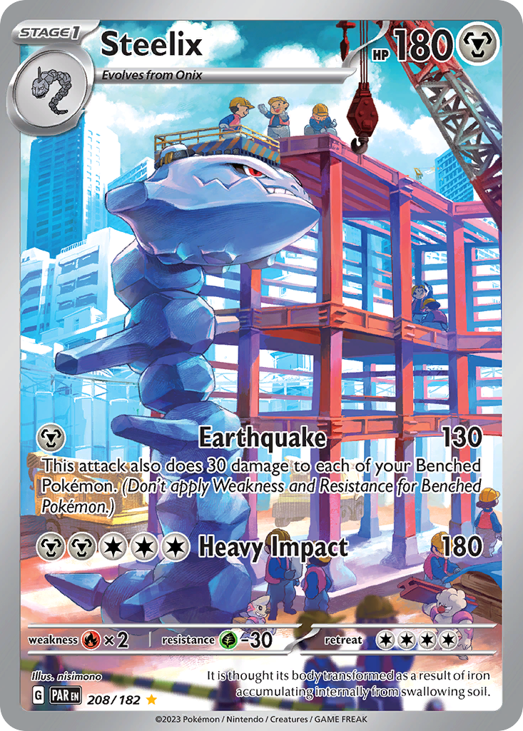 Steelix (208/182) - [Illustration Rare] Paradox Rift (PAR)