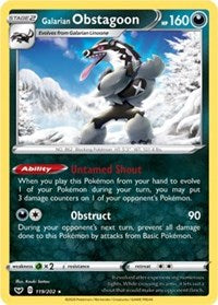 Galarian Obstagoon (119) - Deck Exclusives (PR)