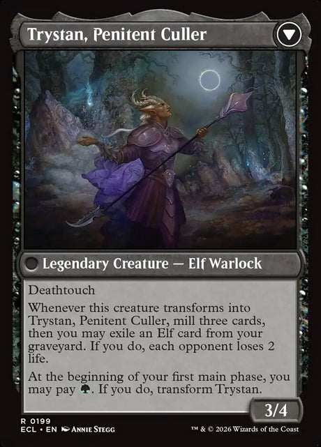 Trystan, Callous Cultivator // Trystan, Penitent Culler (199) - Lorwyn Eclipsed (ECL)